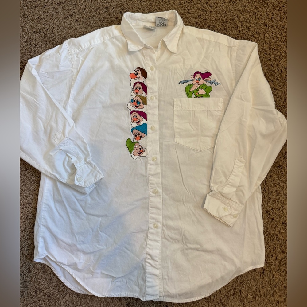 VINTAGE 90s The Disney Store Snow White and the Seven Dwarfs  Size Large